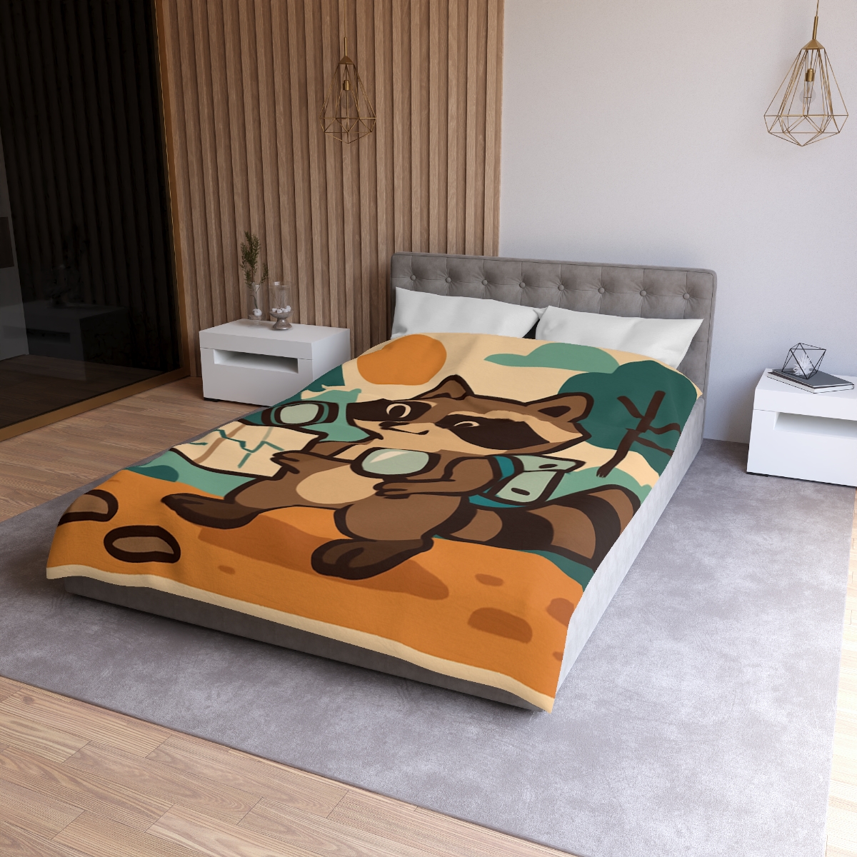 Robot Ranger Raccoon duvets for gifts