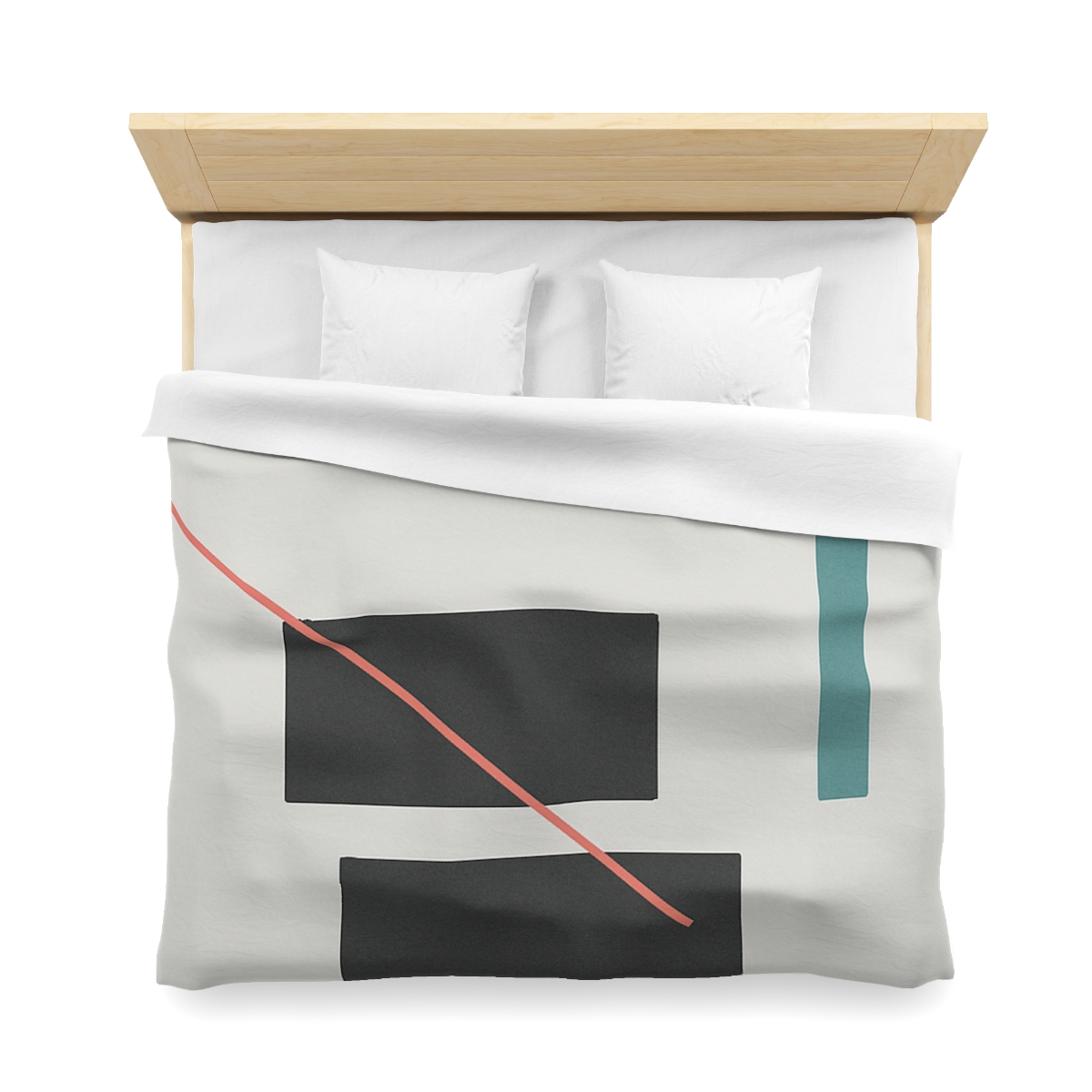 Stacked Rectangles With Crossing Arc trendy bedroom duvets