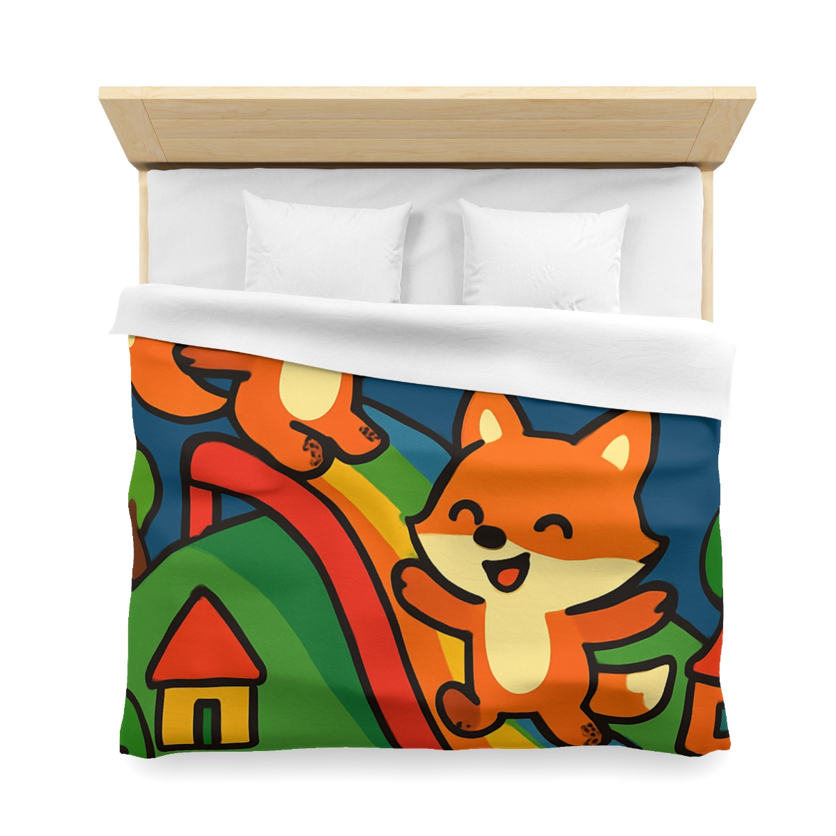 Planet Playground Of The Friendly Foxes unique patterned duvets