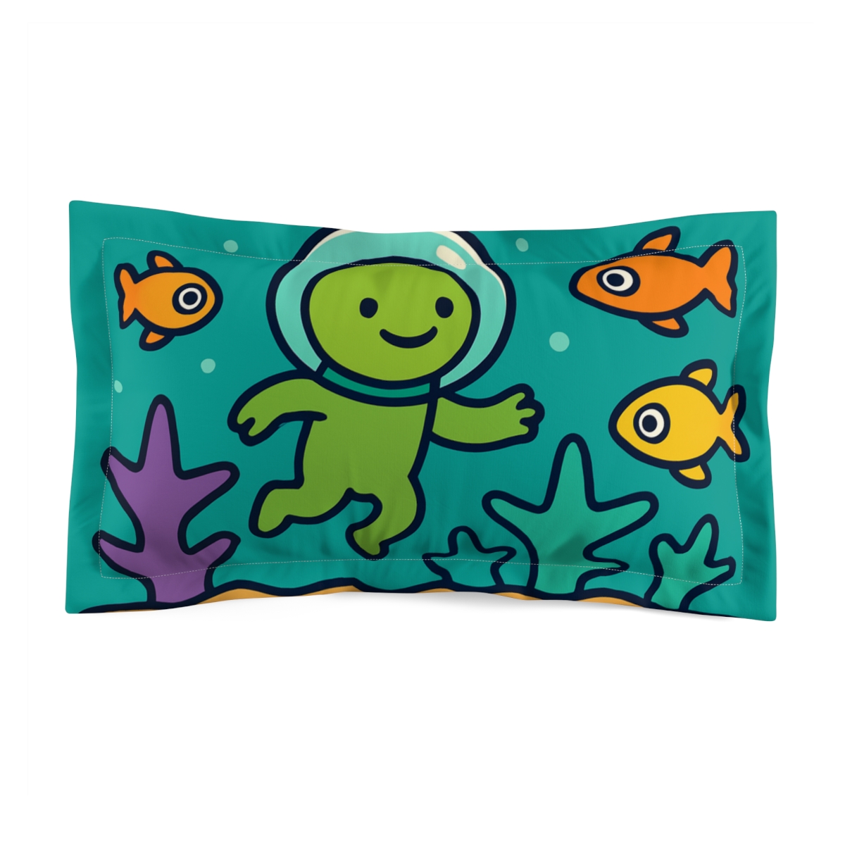 Alien Coral Reef Planet designer printed pillows
