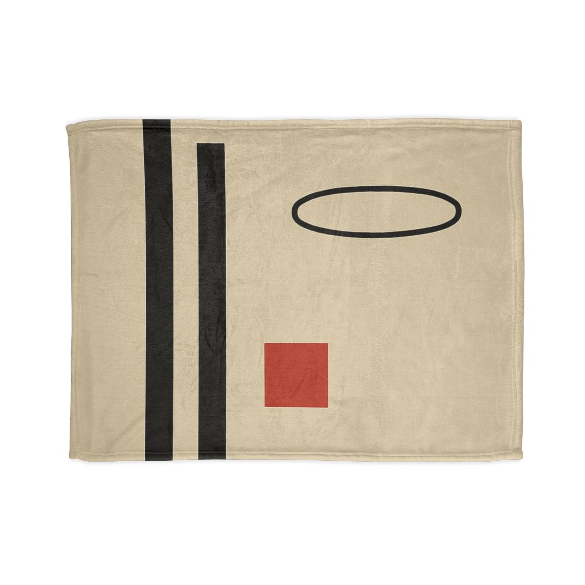 Aligned Posts With Floating Oval designer printed blankets