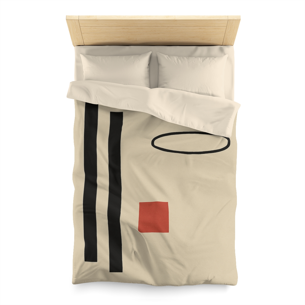 Aligned Posts With Floating Oval stylish duvet covers