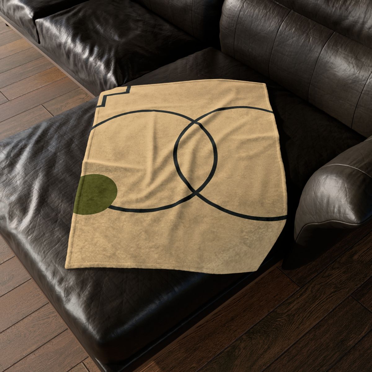 Aligned Rings With Corner Steps stylish throw blankets