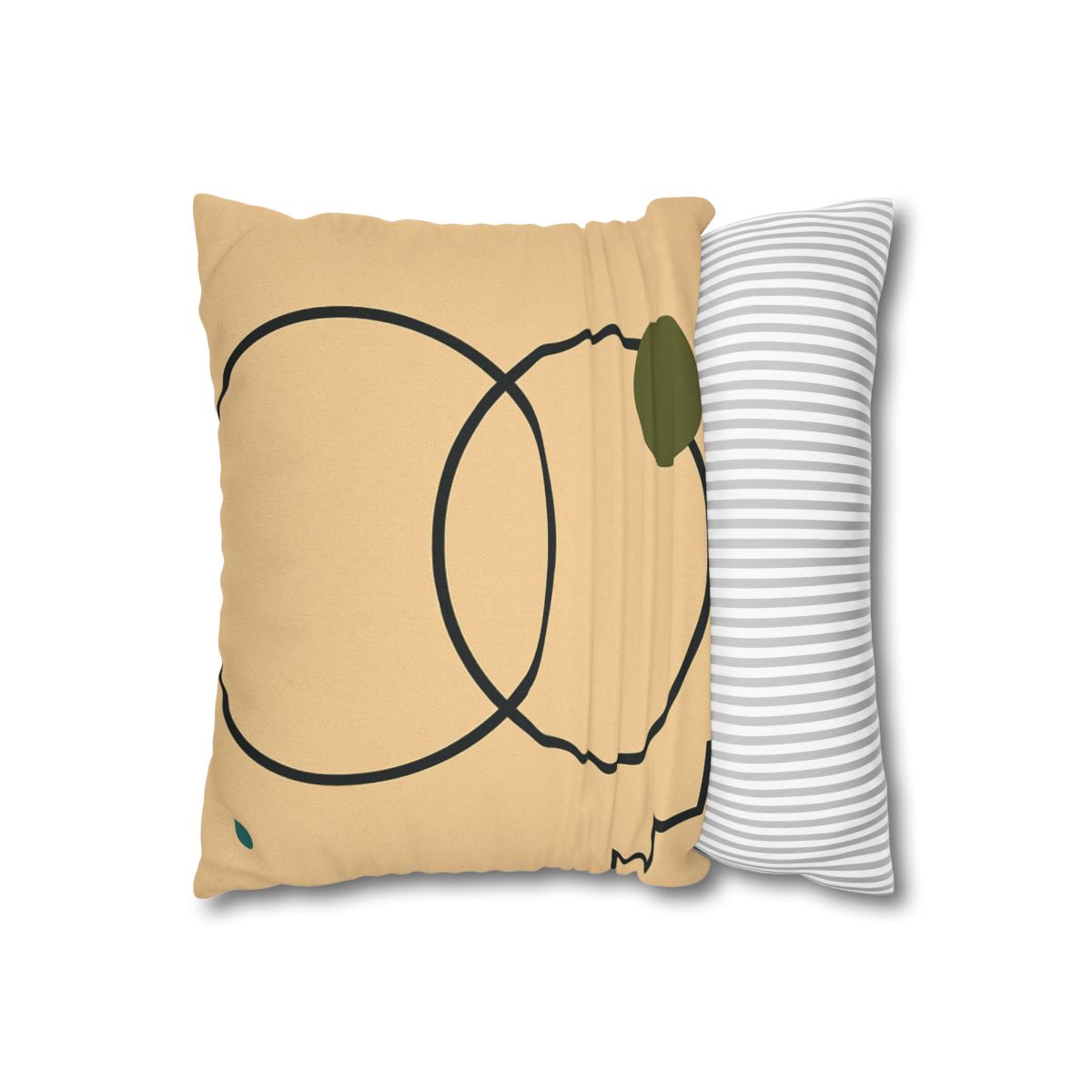 Aligned Rings With Corner Steps stylish decorative pillowcases