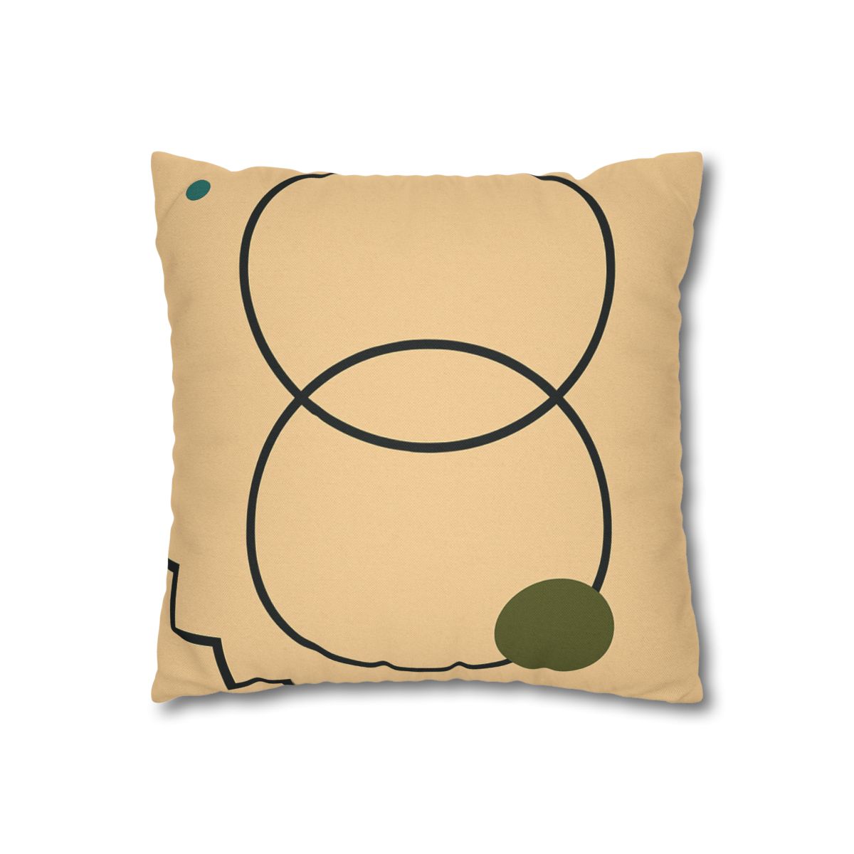 Aligned Rings With Corner Steps stylish decorative pillowcases