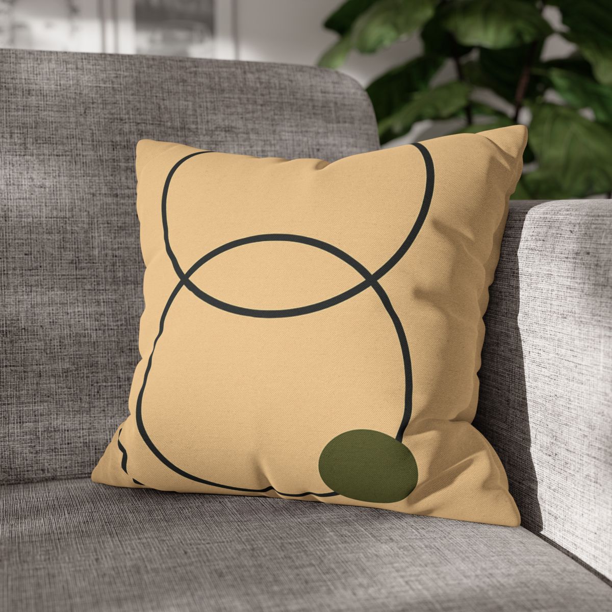 Aligned Rings With Corner Steps stylish decorative pillowcases