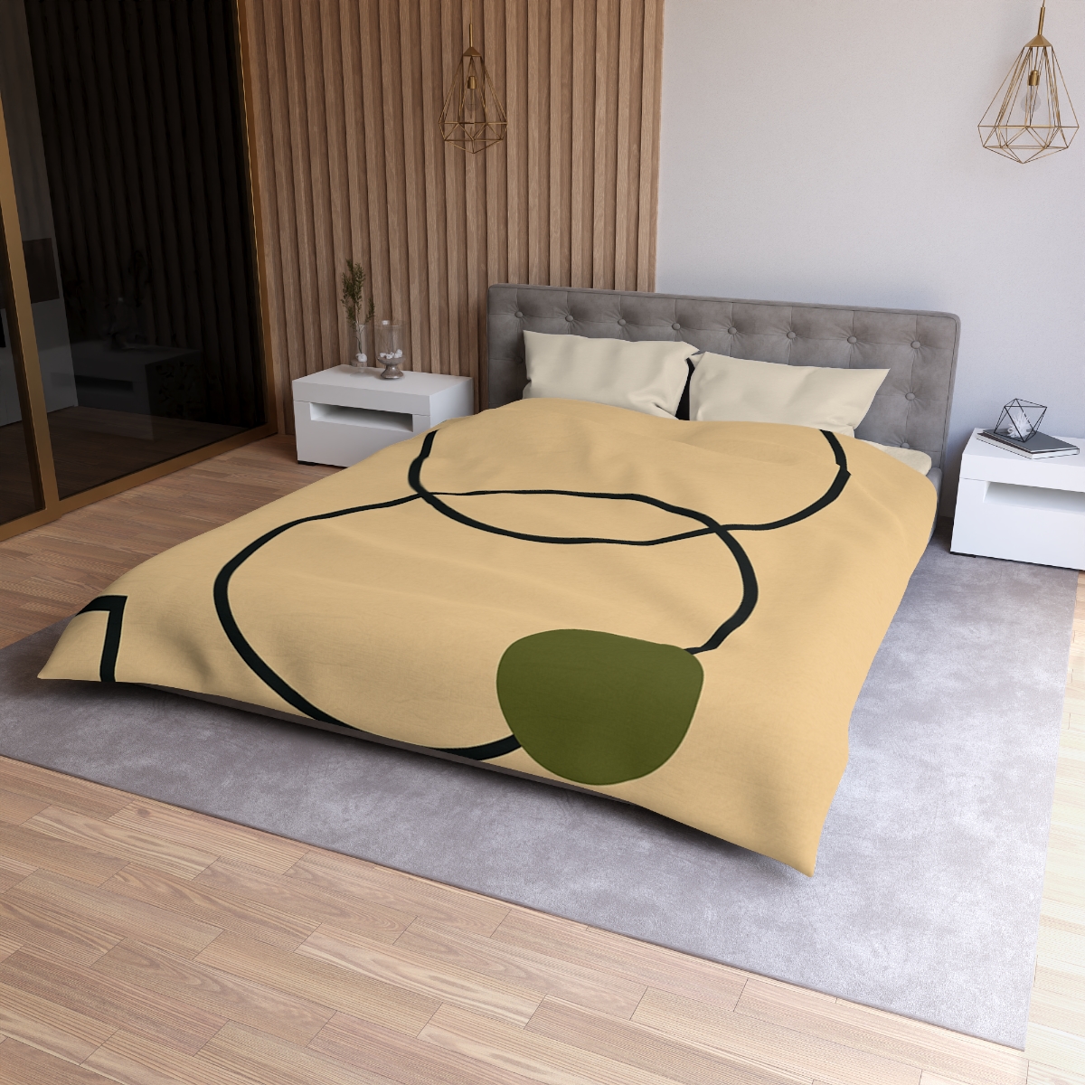 Aligned Rings With Corner Steps soft comforter duvets