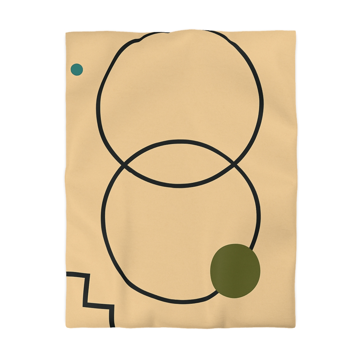 Aligned Rings With Corner Steps soft comforter duvets