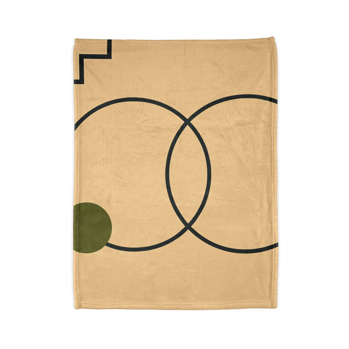 Aligned Rings With Corner Steps stylish throw blankets