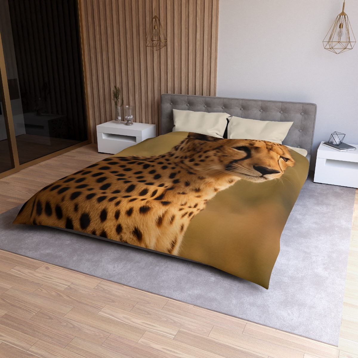 Amber Gaze Cheetah warm winter duvets