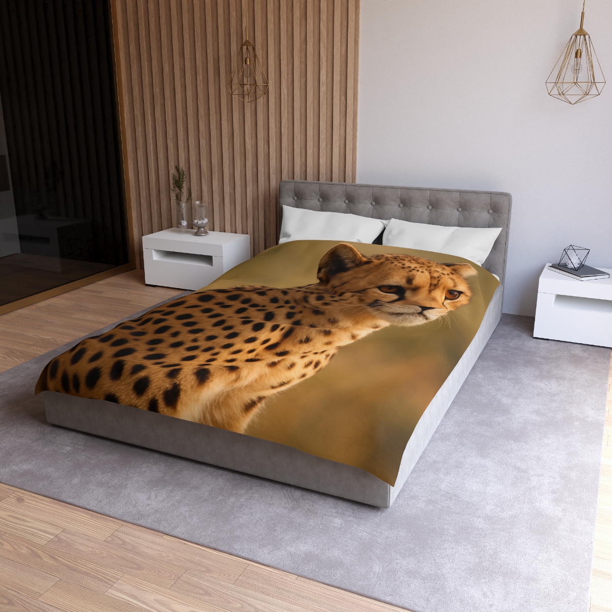 Amber Gaze Cheetah warm winter duvets