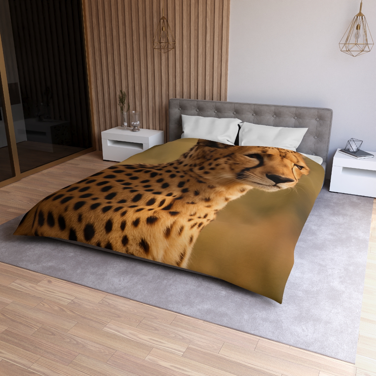 Amber Gaze Cheetah warm winter duvets