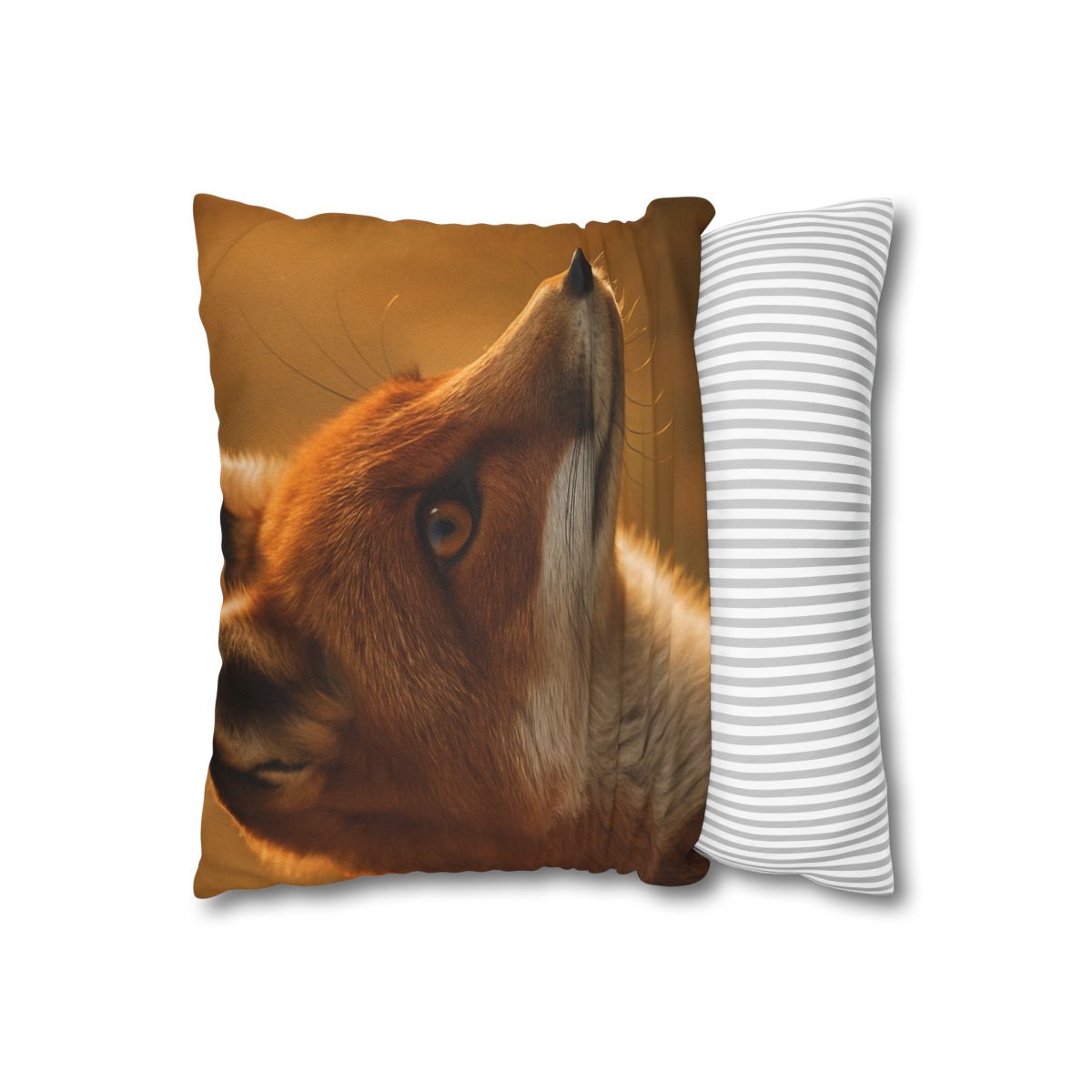 Amber Gaze Red Fox comfortable bedding pillow covers