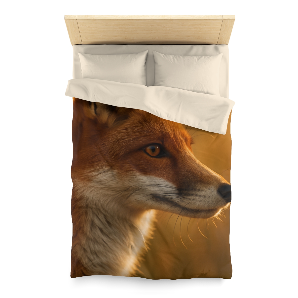 Amber Gaze Red Fox soft comforter duvets