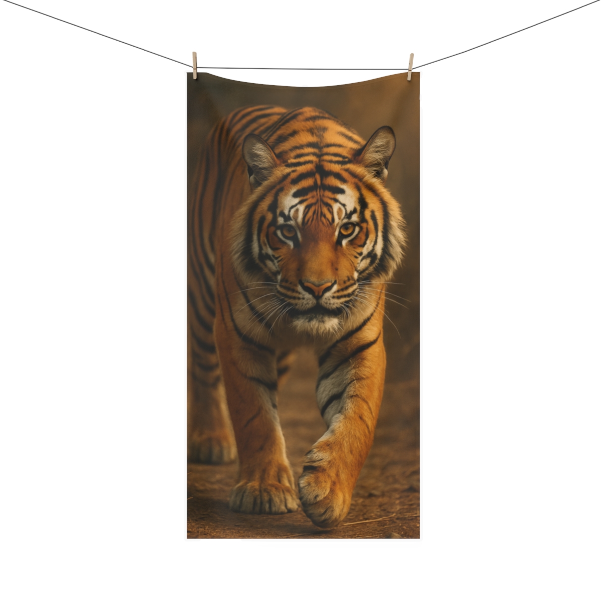 Amber Stalker Bengal Tiger designer printed towels