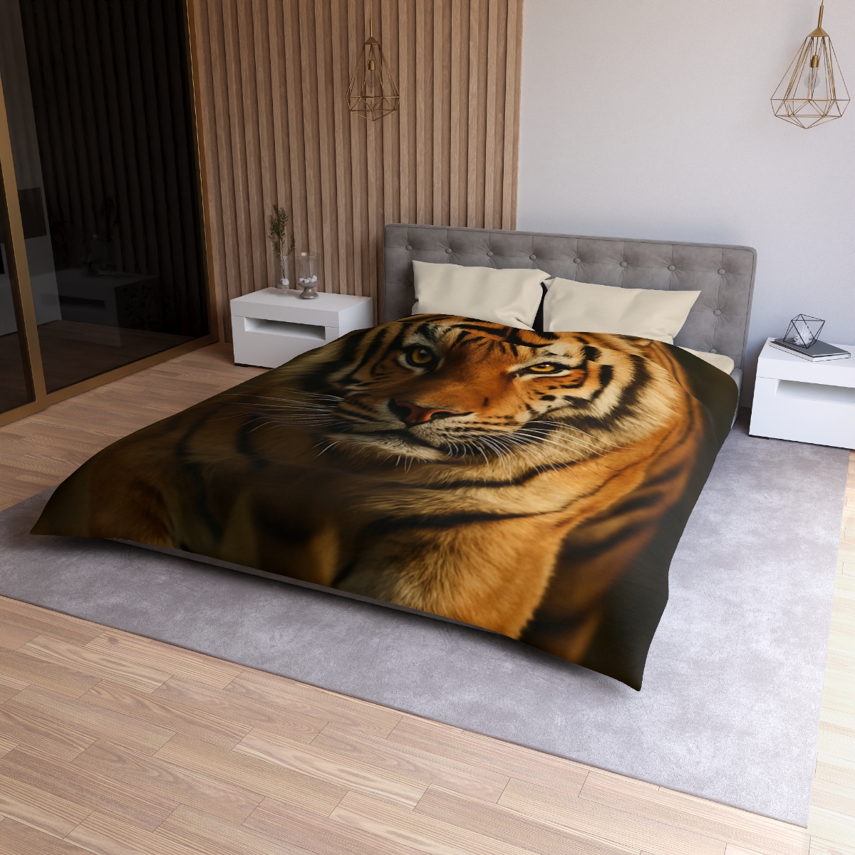 Amber Stalker Bengal Tiger personalized bedding duvets