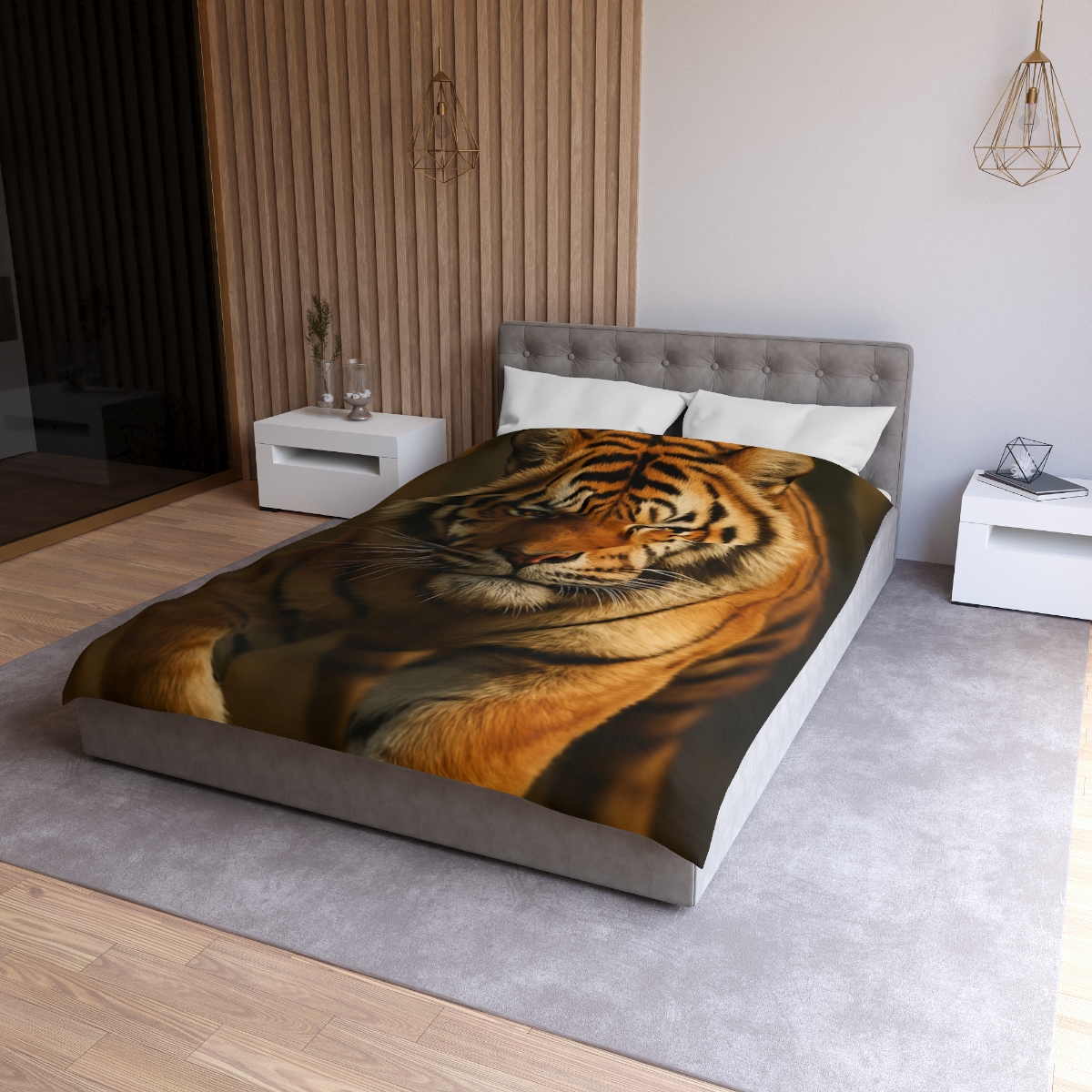 Amber Stalker Bengal Tiger personalized bedding duvets