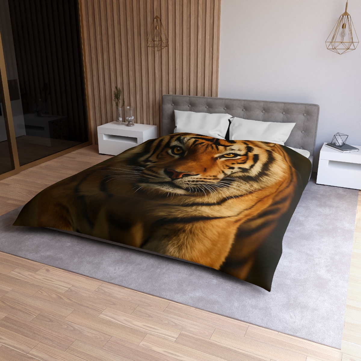 Amber Stalker Bengal Tiger personalized bedding duvets