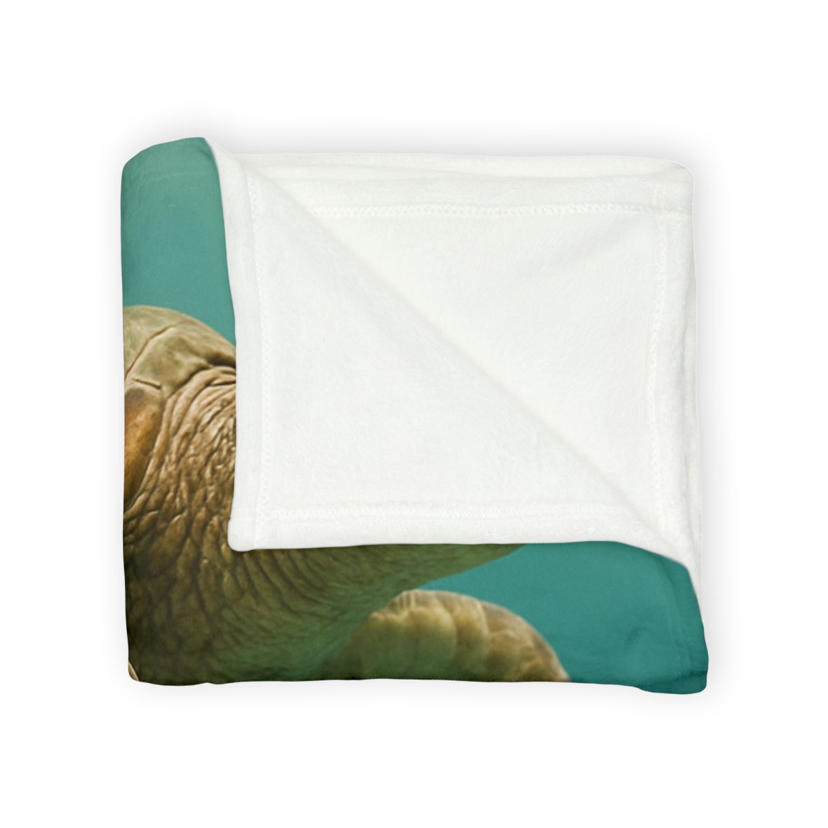 Amber Stillness Green Sea Turtle trendy patterned blankets