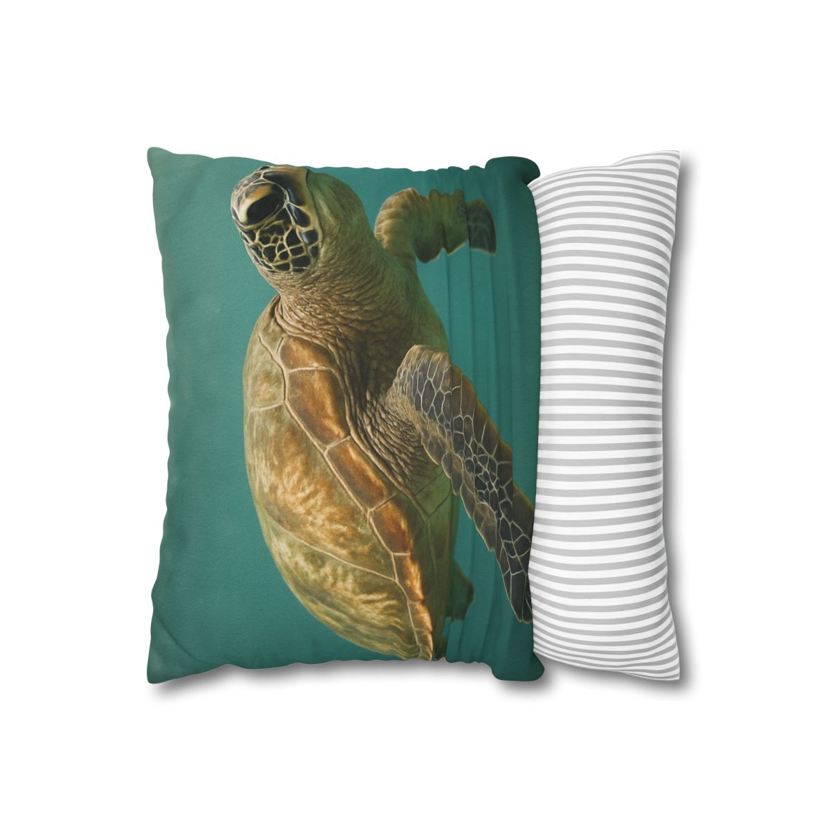 Amber Stillness Green Sea Turtle trendy patterned pillow cases