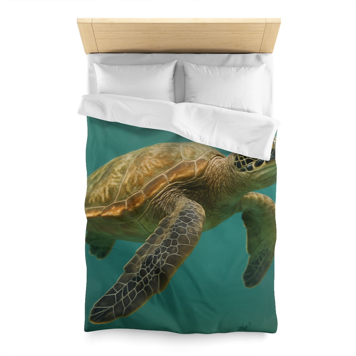 Amber Stillness Green Sea Turtle stylish duvet covers