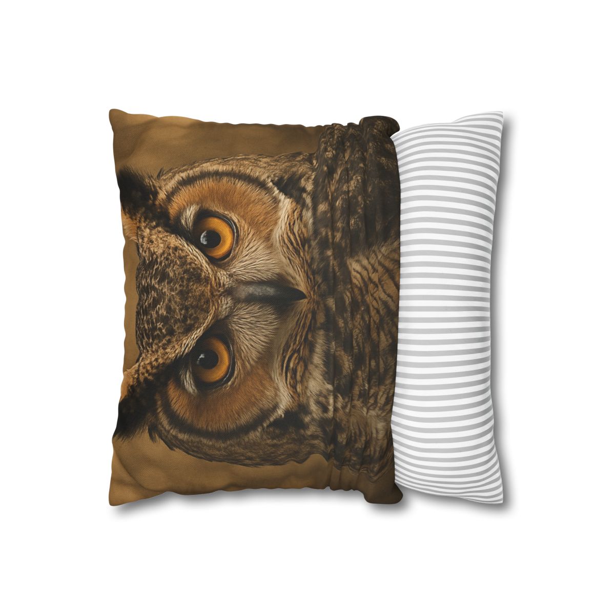 Amber Vigil Great Horned Owl personalized pillow covers