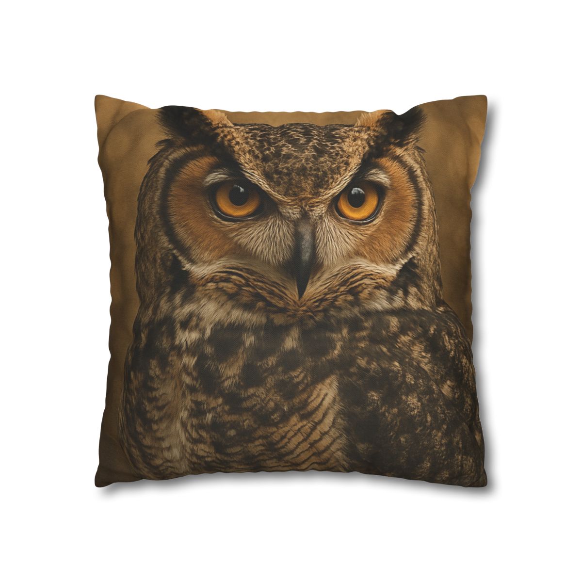 Amber Vigil Great Horned Owl personalized pillow covers