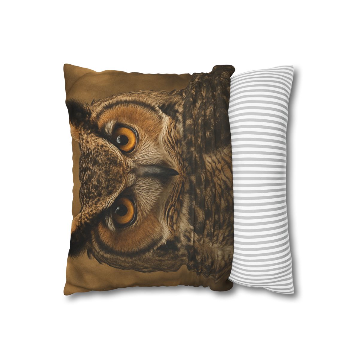 Amber Vigil Great Horned Owl personalized pillow covers