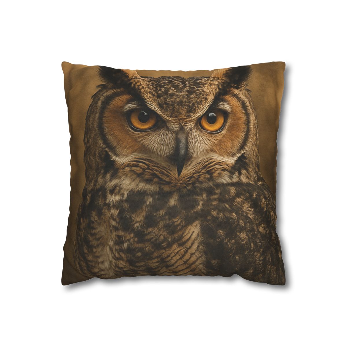 Amber Vigil Great Horned Owl personalized pillow covers