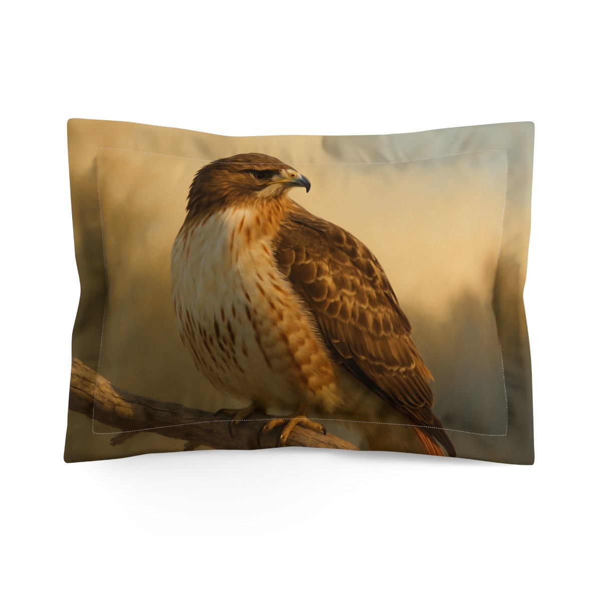 Amber Vigil Red Tailed Hawk designer printed pillows