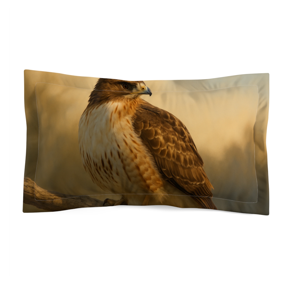 Amber Vigil Red Tailed Hawk designer printed pillows