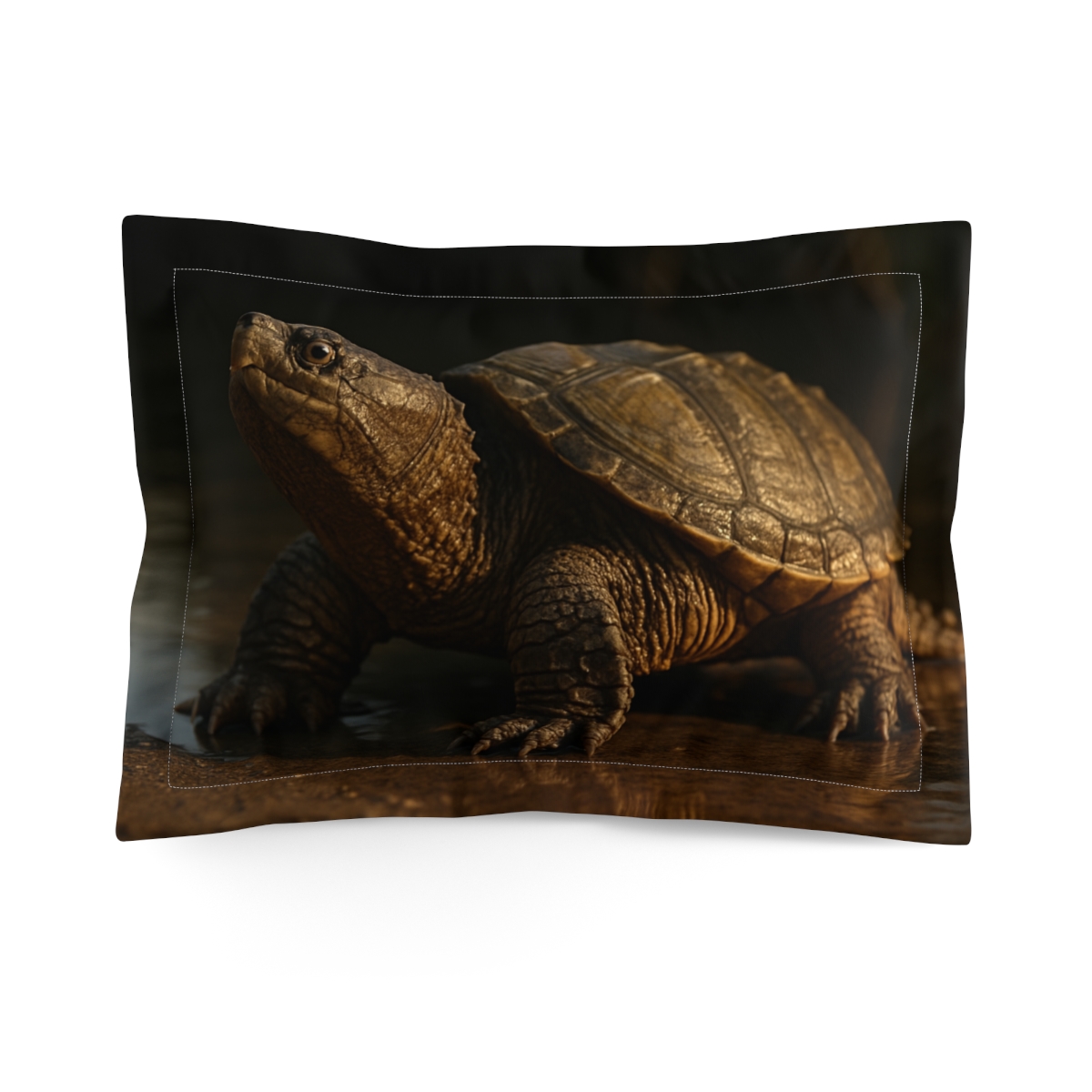 Ancient Orbit Common Snapping Turtle trendy accent pillows