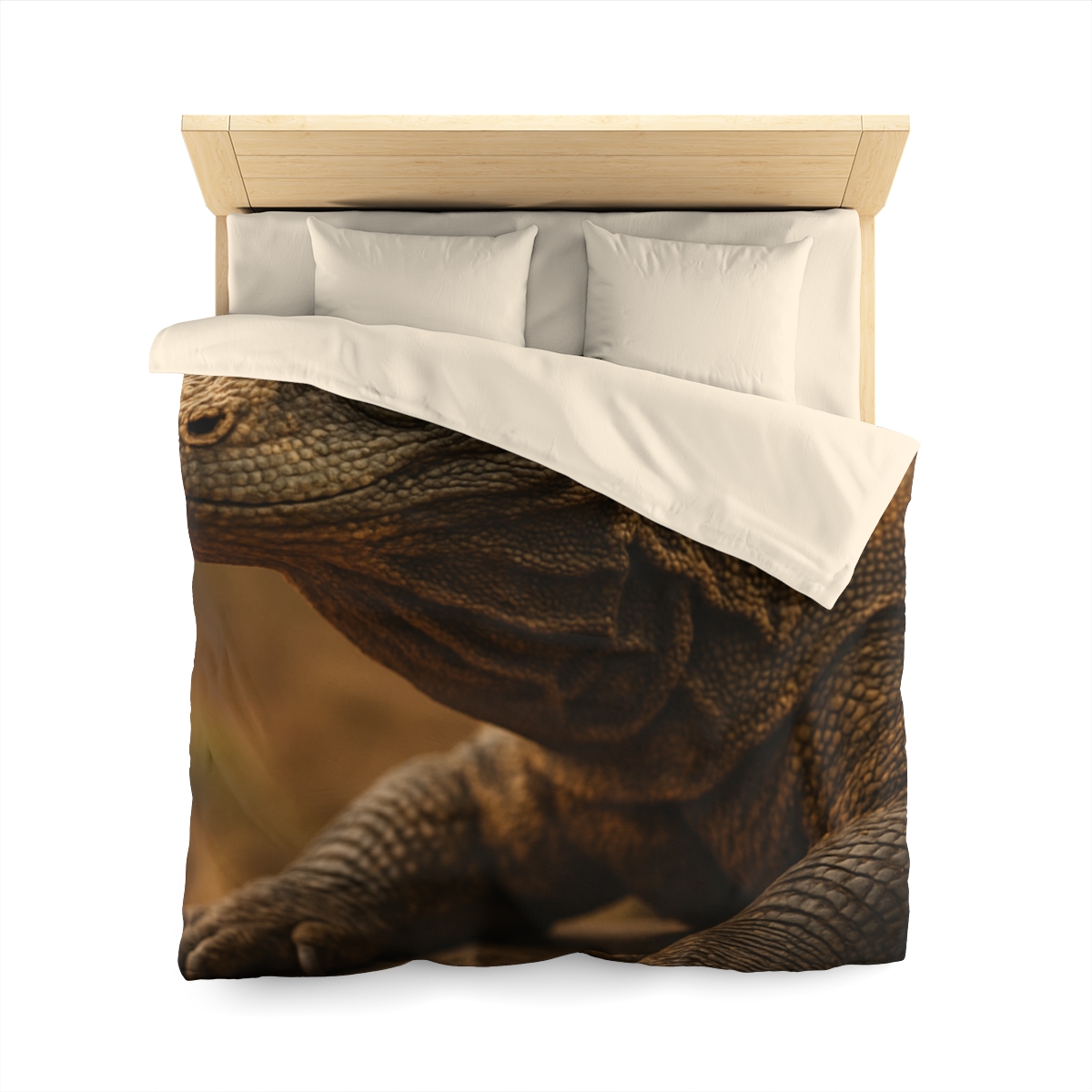 Ancient Scale Komodo Dragon unique patterned duvets