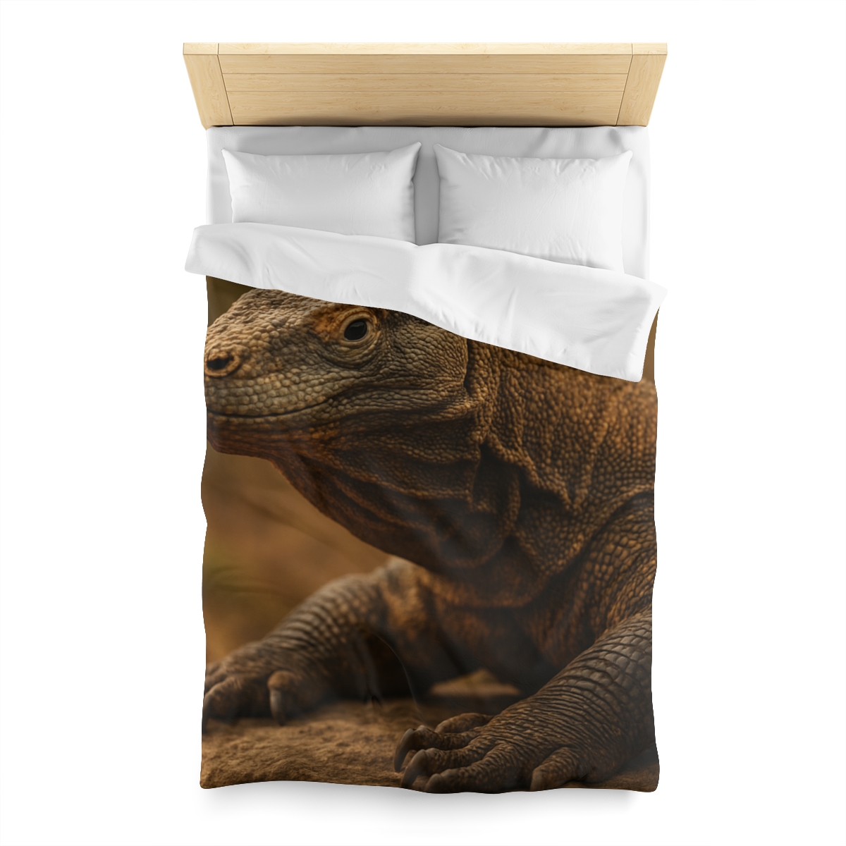 Ancient Scale Komodo Dragon unique patterned duvets