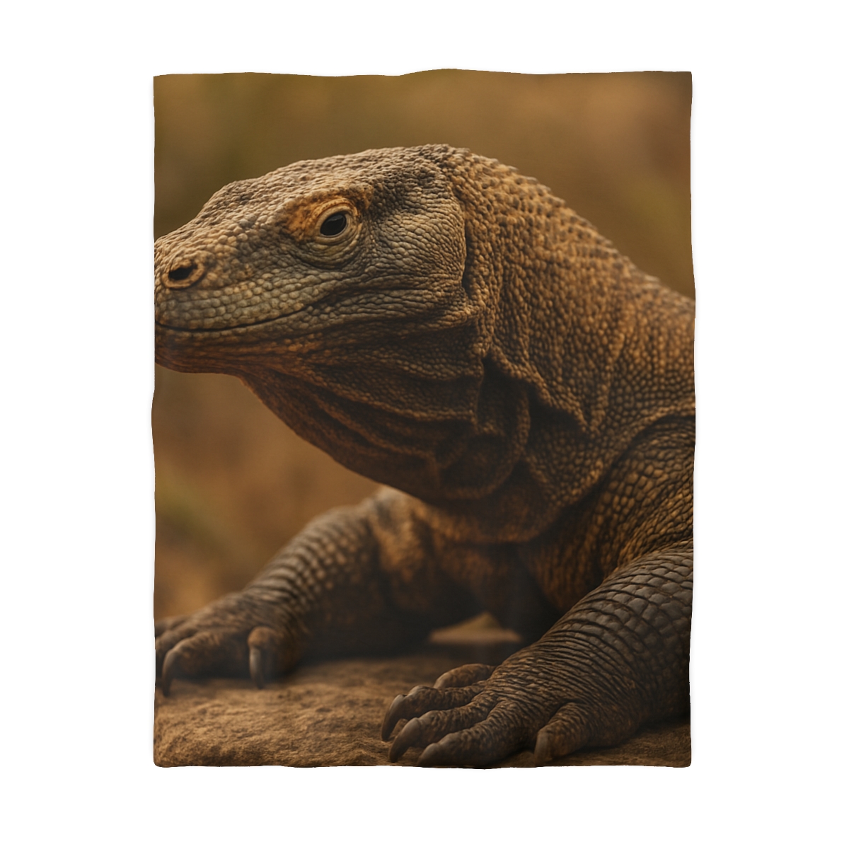 Ancient Scale Komodo Dragon unique patterned duvets