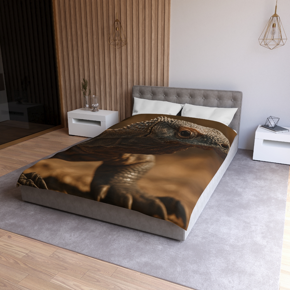 Ancient Sentinel Komodo Dragon custom duvets