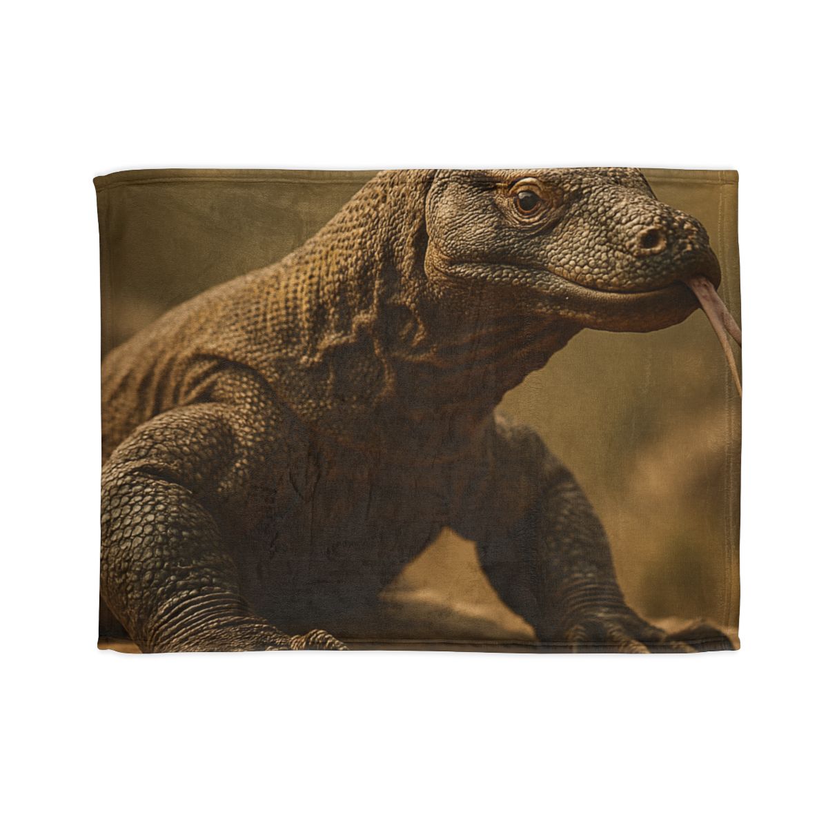 Ancient Sentinel Komodo Dragon decorative home blankets