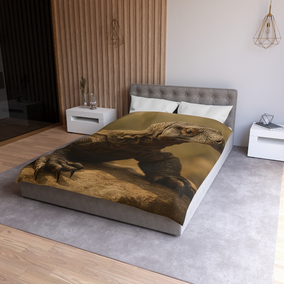 Ancient Sentinel Komodo Dragon stylish duvet covers