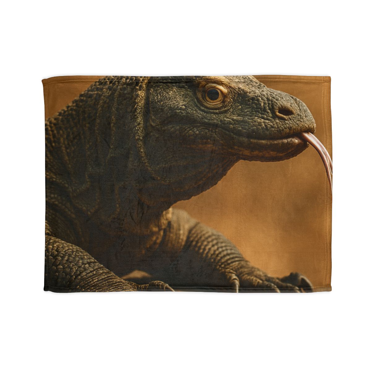 Ancient Sentinel Komodo Dragon stylish throw blankets