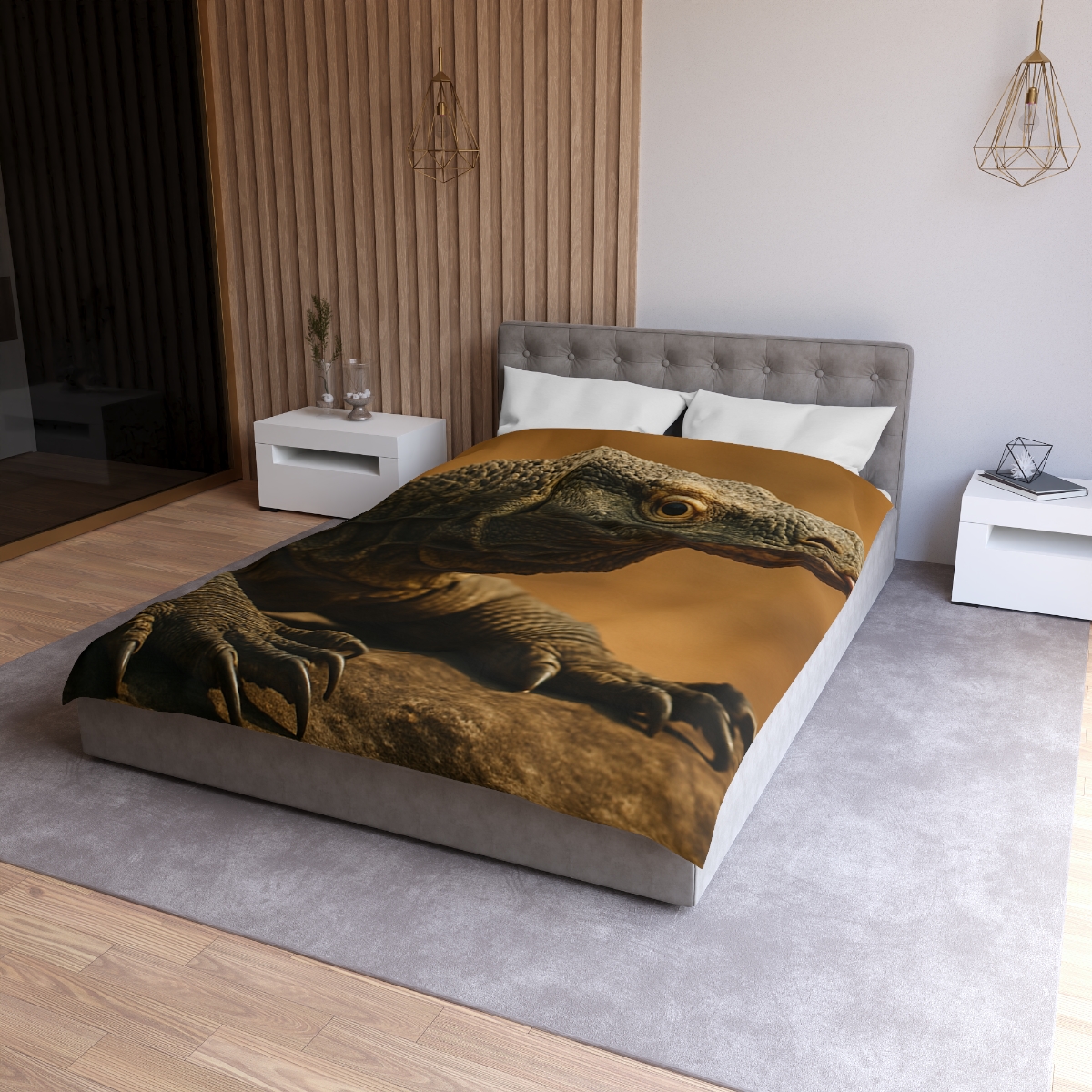 Ancient Sentinel Komodo Dragon trendy bedroom duvets