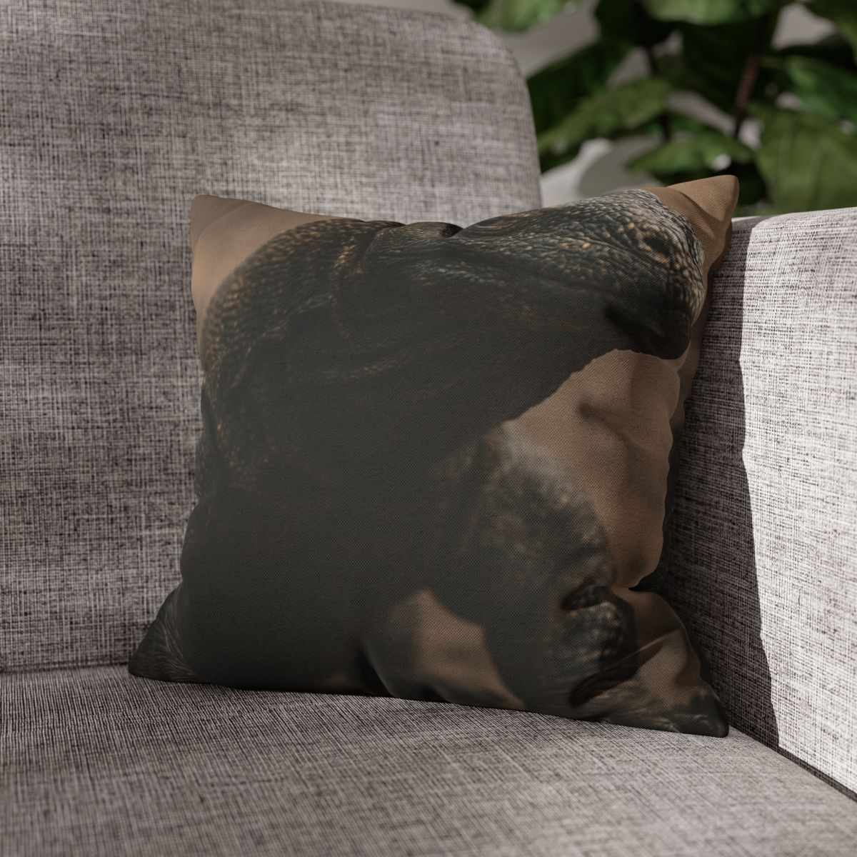 Ancient Sentinel Komodo Dragon trendy patterned pillow cases