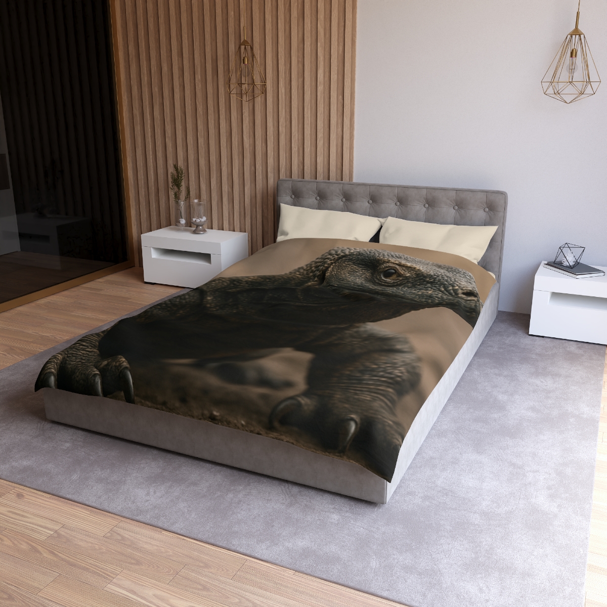 Ancient Sentinel Komodo Dragon custom duvets