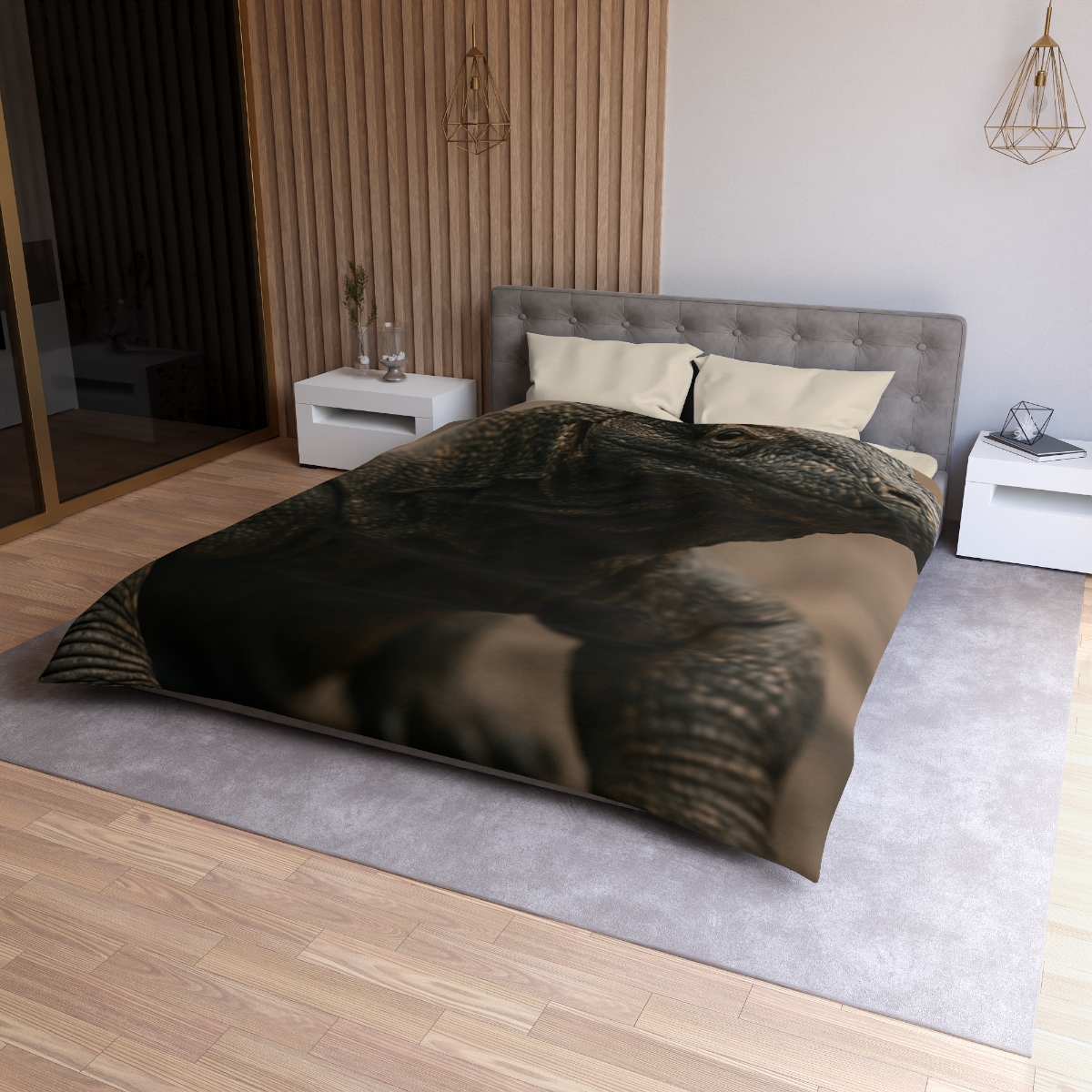 Ancient Sentinel Komodo Dragon custom duvets