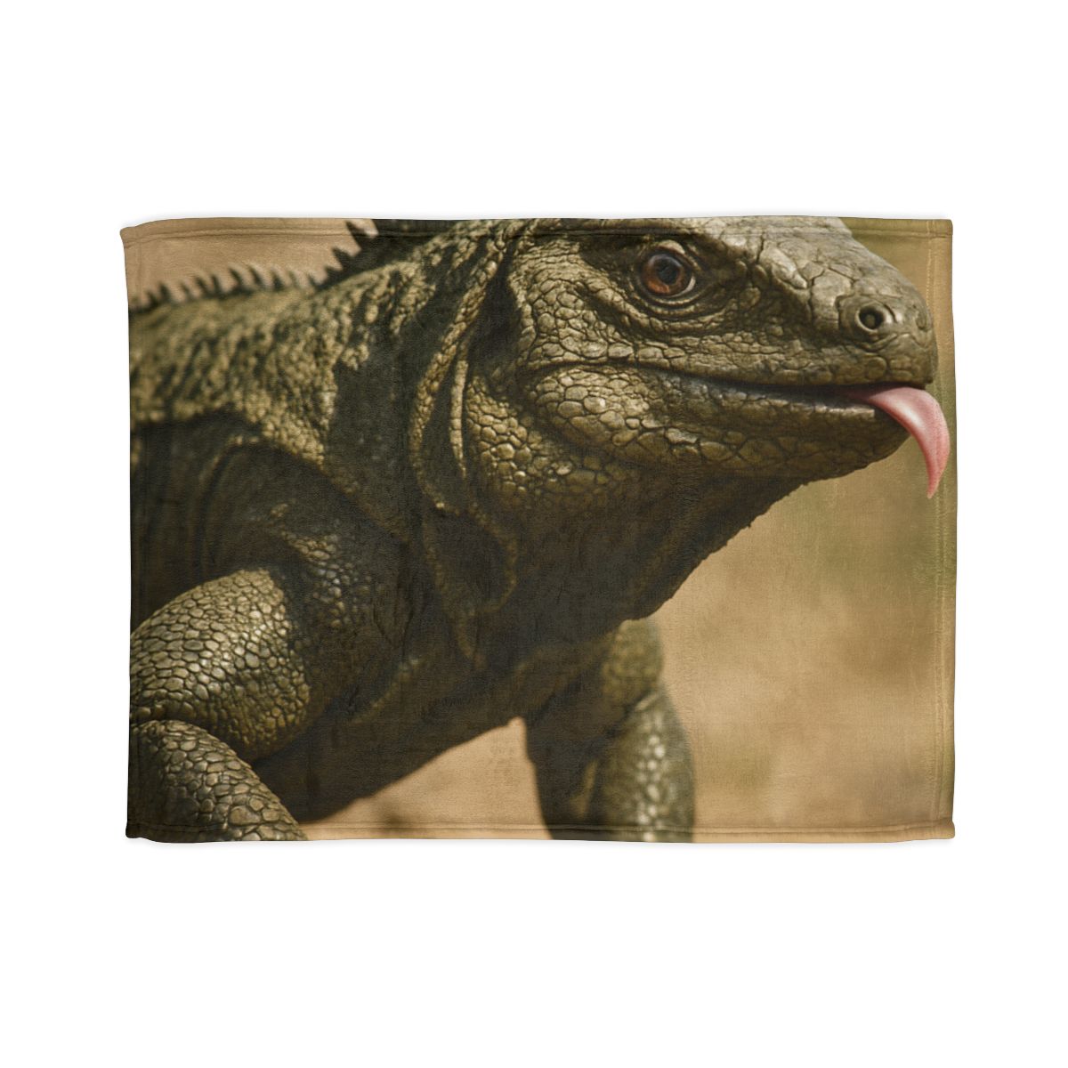 Ancient Sentinel Komodo Dragon trendy patterned blankets