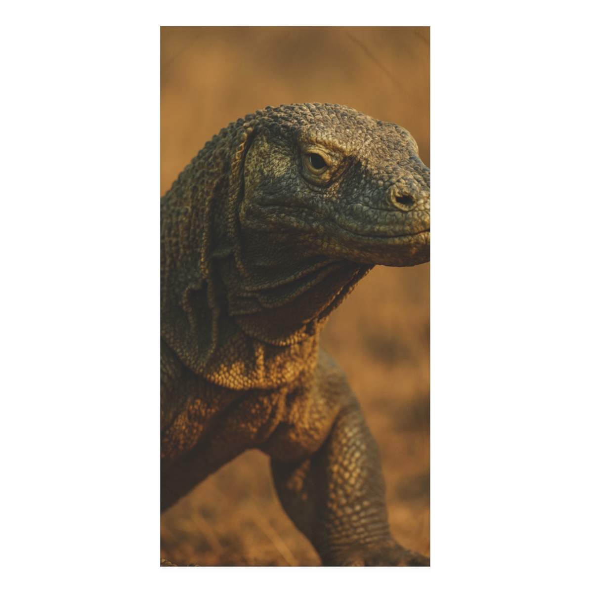 Ancient Sentinel Komodo Dragon designer printed towels