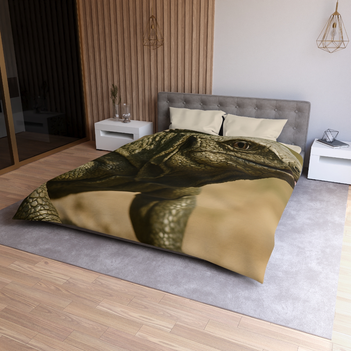 Ancient Sentinel Komodo Dragon stylish duvet covers