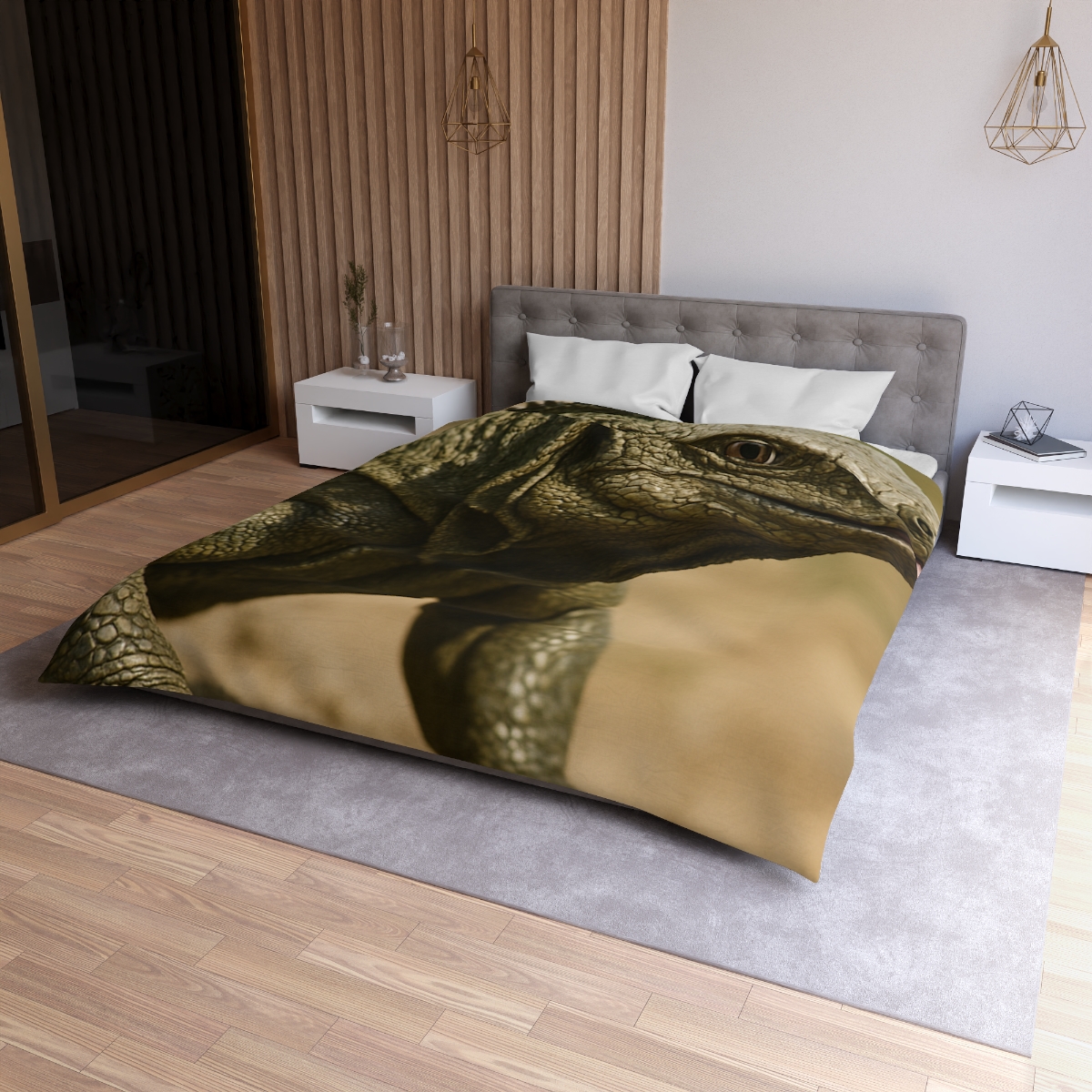 Ancient Sentinel Komodo Dragon stylish duvet covers