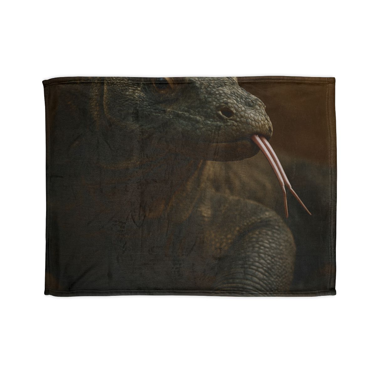 Ancient Sentinel Komodo Dragon personalized cozy blankets