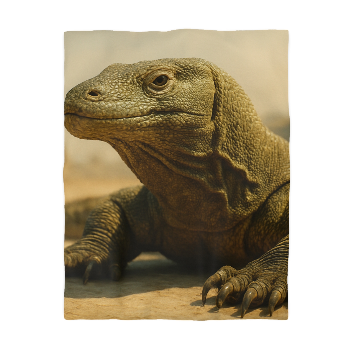 Ancient Sentinel Komodo Dragon personalized bedding duvets