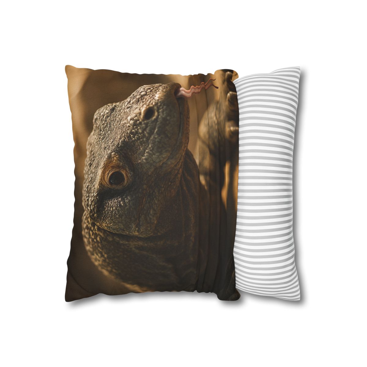 Ancient Sentinel Komodo Dragon designer print pillow cases